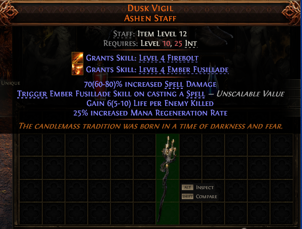 Dusk V1G1L Ashen Staff#431293