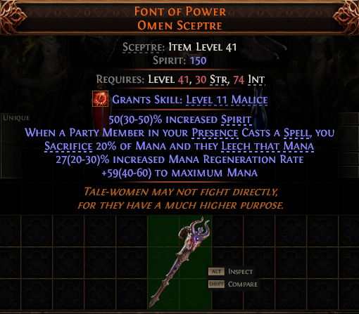Font Of Power Omen Sceptre#379512