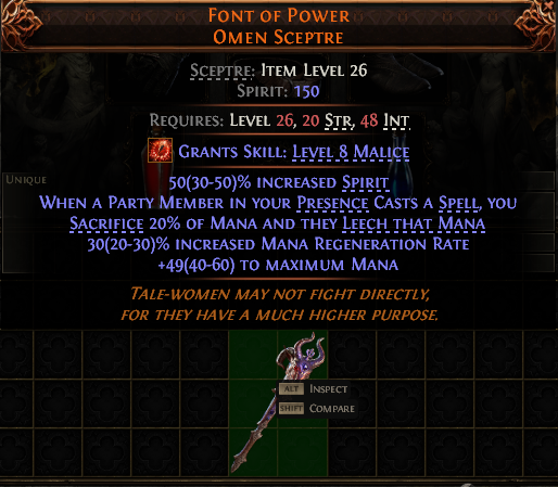 Font Of Power Omen Sceptre#389804