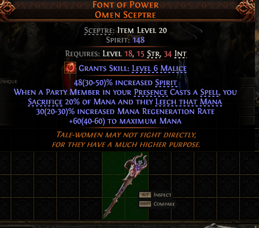 Font Of Power Omen Sceptre#810155