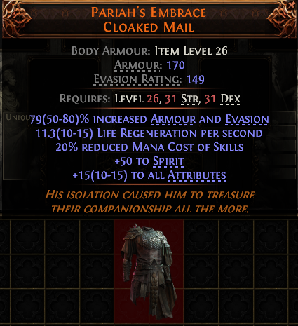 Pariah'S Embrace Cloaked Mail#575941