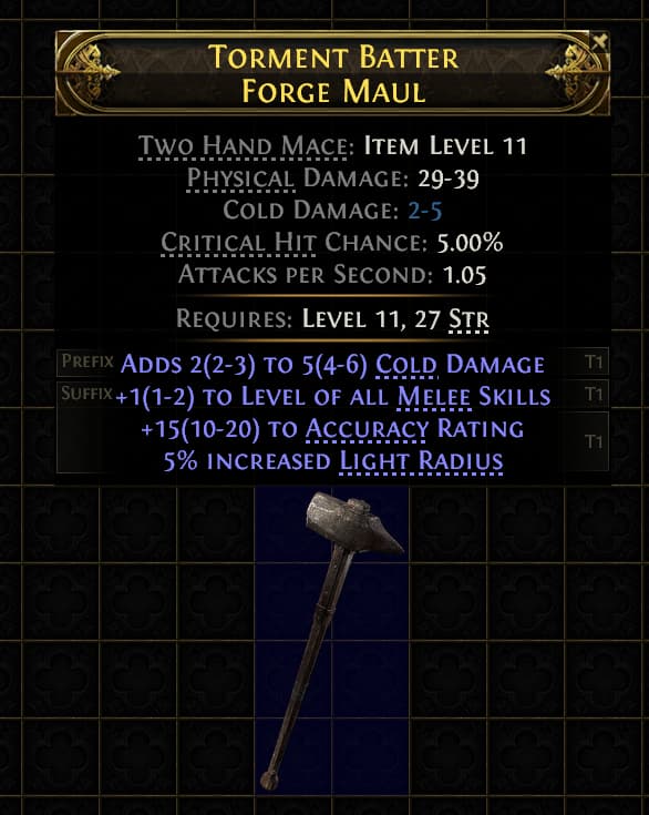 Torment Batter Forge Maul#610050