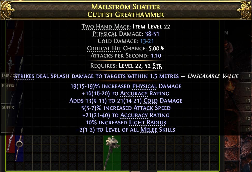 Maelstrom Shatter Cultist Greathammer#546742