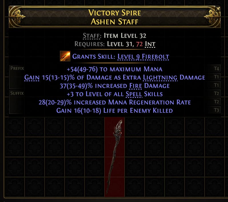Victory Spire Ashen Staff#437733