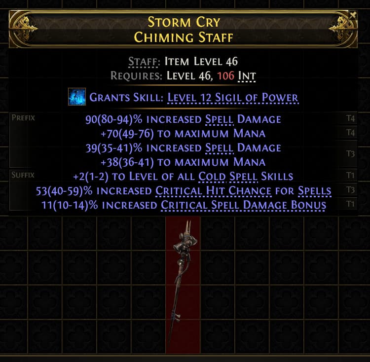 Storm Cry Chiming Staff#450993