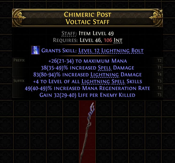 Chimeric Post Voltaic Staff#552146