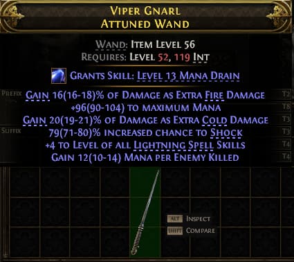 Viper Gnarl Attuned Wand#860715