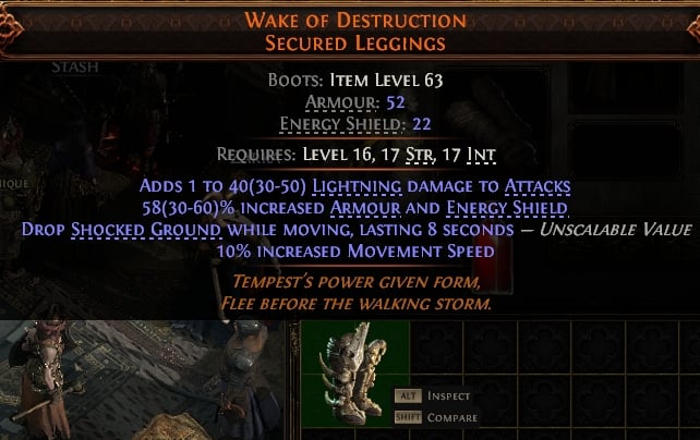 Wake Of Destruction Secured Leggings#575509