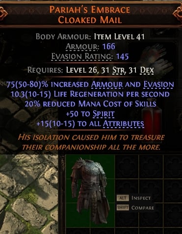 Pariah'S Embrace Cloaked Mail#982634