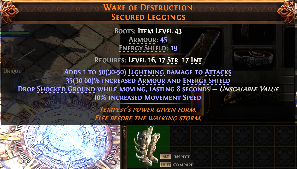 Wake Of Destruction Secured Leggings#352946