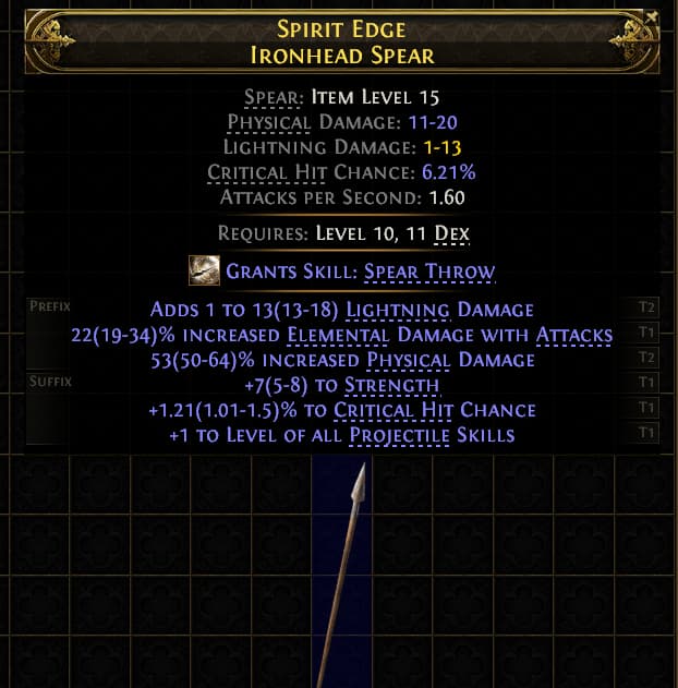 Spirit Edge Ironhead Spear#192792