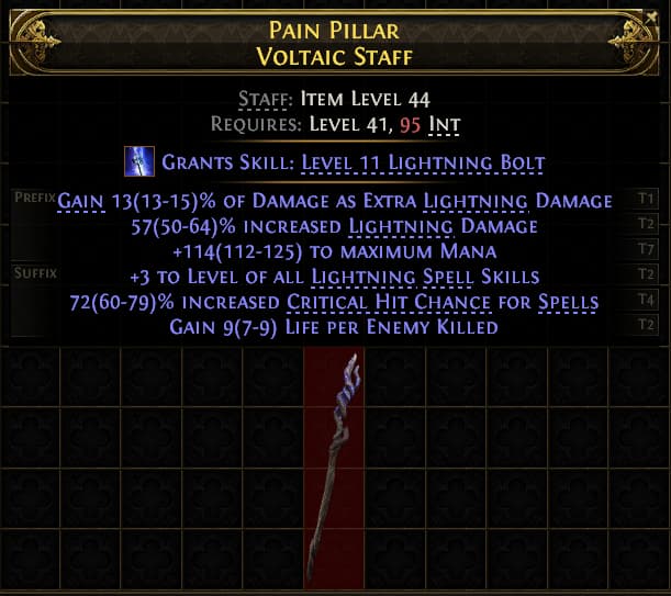 Pain Pillar Voltaic Staff#836846