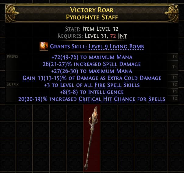 Victory Roar Pyrophyte Staff#400547