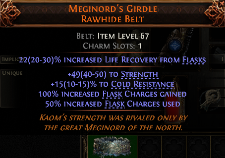 Meginord'S Girdle Rawhide Belt#552958