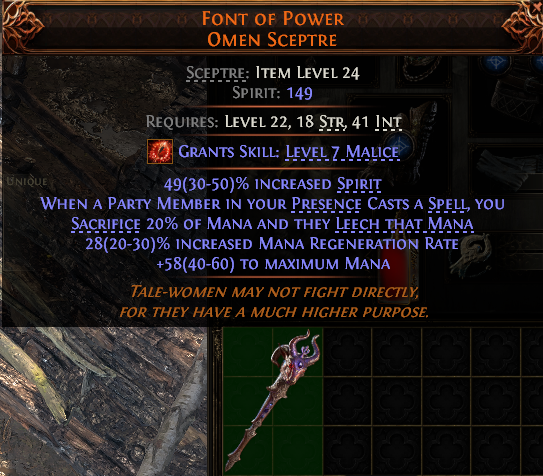 Font Of Power Omen Sceptre#937603
