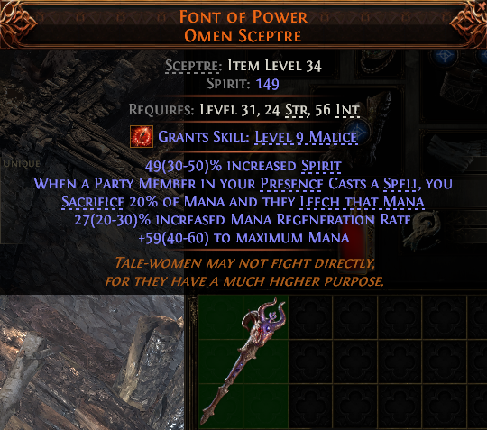 Font Of Power Omen Sceptre#844549