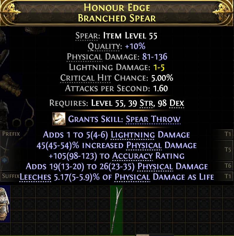 Honour Edge Branched Spear#752263