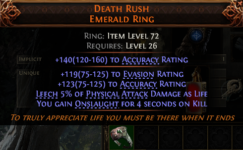 Death Rush Emerald Ring#430914