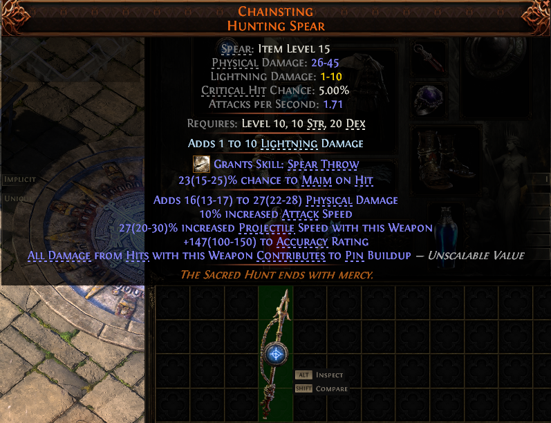 Chainsting Hunting Spear#153848