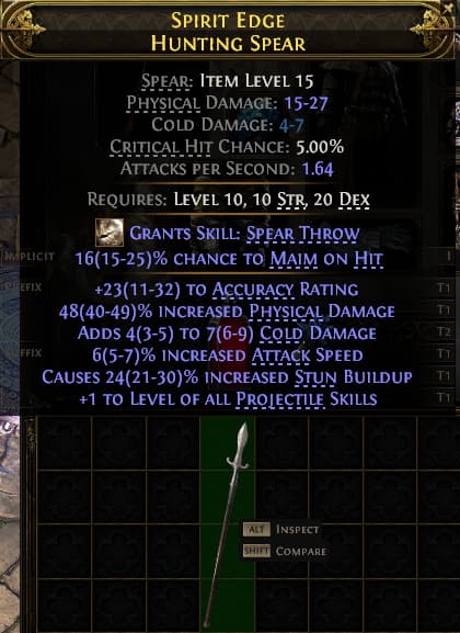 Spirit Edge Hunting Spear#553411