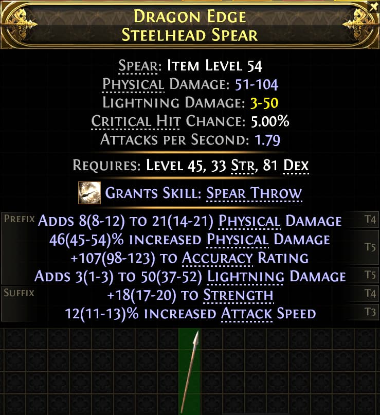 Dragon Edge Steelhead Spear#137886
