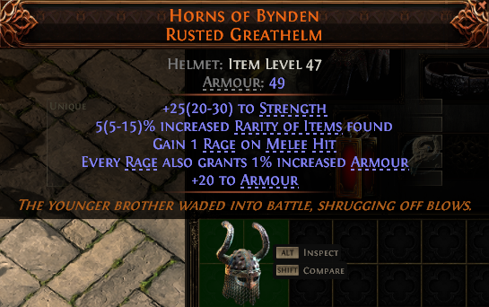 Horns Of Bynden Rusted Greathelm#572655