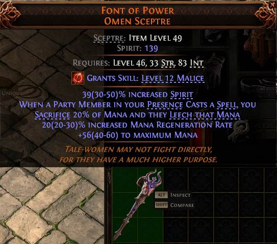 Font Of Power Omen Sceptre#915161
