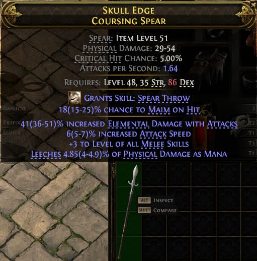 Skull Edge Coursing Spear#907759