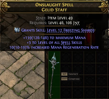 Onslaught Spell Gelid Staff#212984