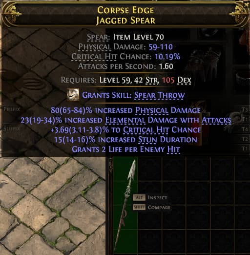 Corpse Edge Jagged Spear#833836