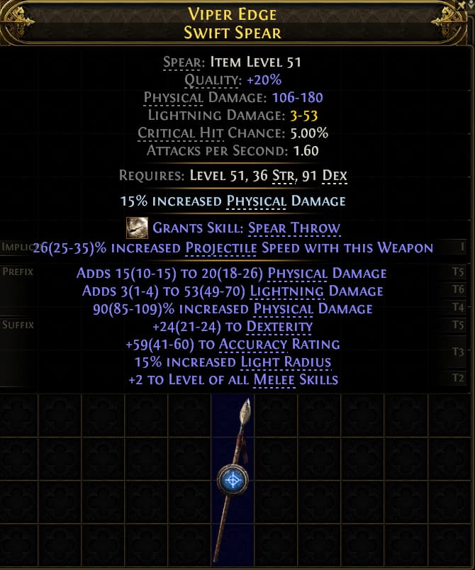 Viper Edge Swift Spear#496457