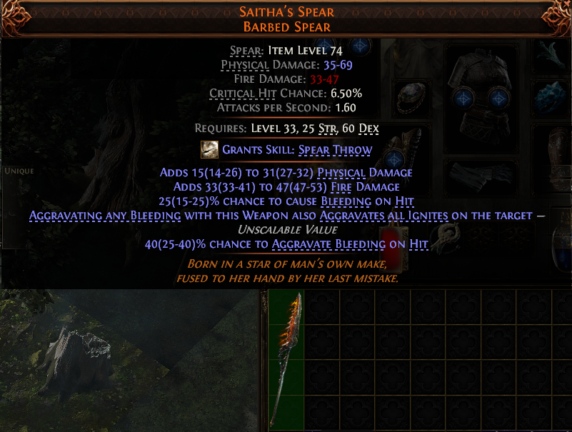 Saitha'S Spear Barbed Spear#783989