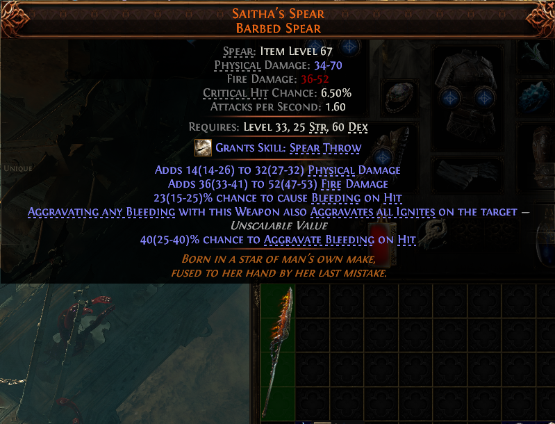 Saitha'S Spear Barbed Spear#584626