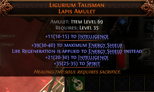 Ligurium Talisman Lapis Amulet#291504