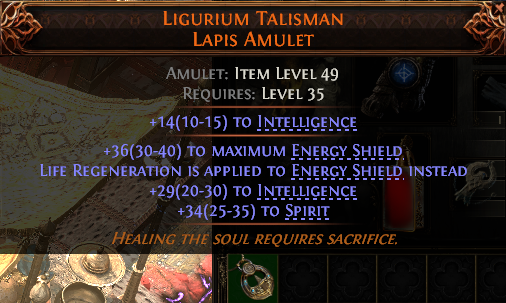 Ligurium Talisman Lapis Amulet#917782