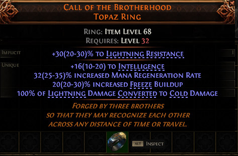 Call Of The Brotherhood Topaz Ring#123388