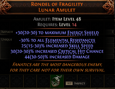 Rondel Of Fragility Lunar Amulet#594268