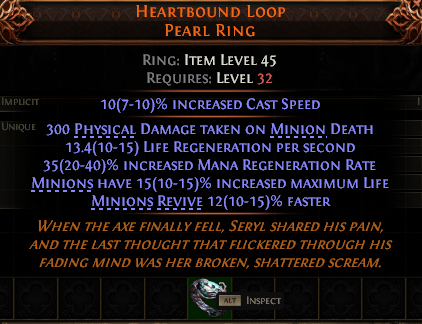 Heartbound Loop Pearl Ring#800437