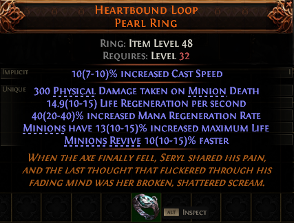 Heartbound Loop Pearl Ring#636384