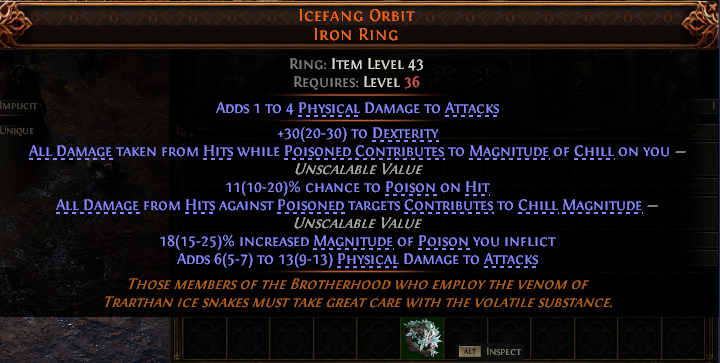 Icefang Orbit Iron Ring#46798