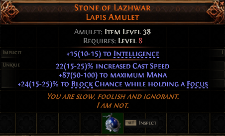 Stone Of Lazhwar Lapis Amulet#569567