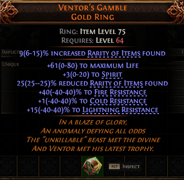 Ventor'S Gamble Gold Ring#752870