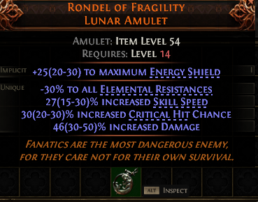 Rondel Of Fragility Lunar Amulet#577904