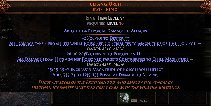 Icefang Orbit Iron Ring#16492
