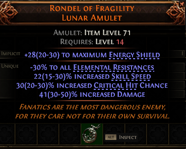 Rondel Of Fragility Lunar Amulet#640161