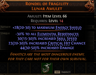 Rondel Of Fragility Lunar Amulet#370487