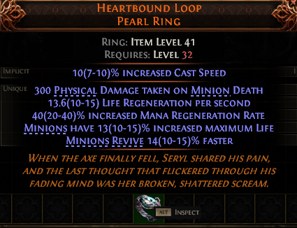 Heartbound Loop Pearl Ring#680149