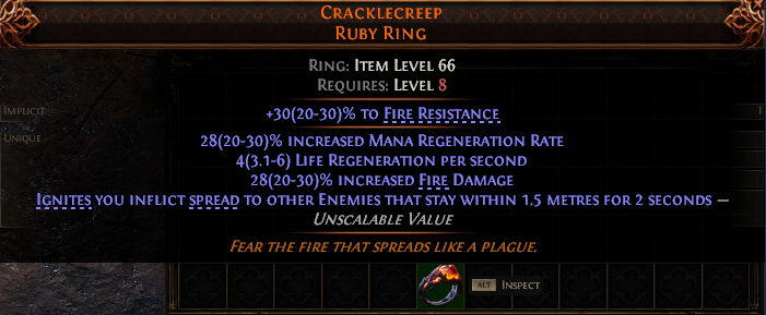 Cracklecreep Ruby Ring#95535