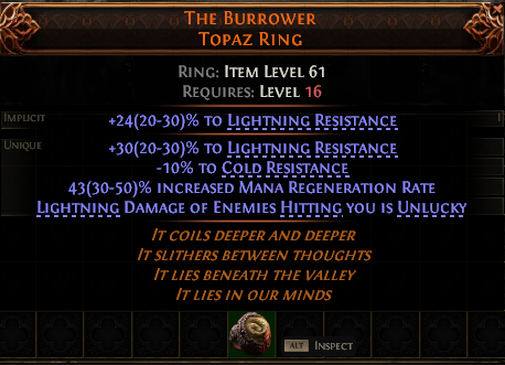 The Burrower Topaz Ring#324270