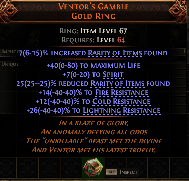 Ventor'S Gamble Gold Ring#824650